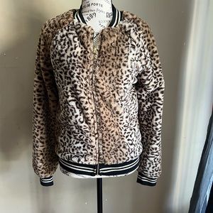 Cheetah print  jacket XL 14/16
